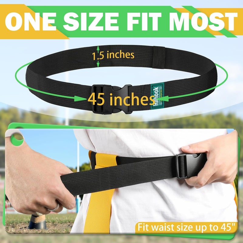 Hilhook Flag Football Belts, 14 Player Flag Football Set with 42 Flags for Kids Youth and Adults Training Equipment - Image 5